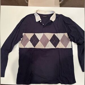 Long sleeve polo/rugby shirt